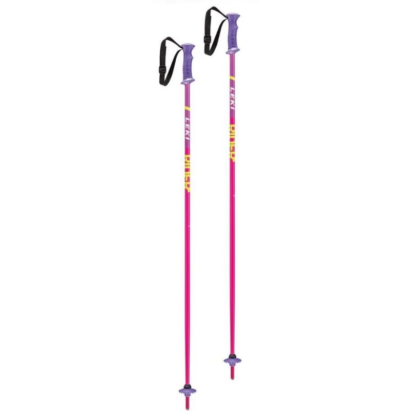 BASTONES SKI POLES LEKI RIDER JR PINK-PURPLE