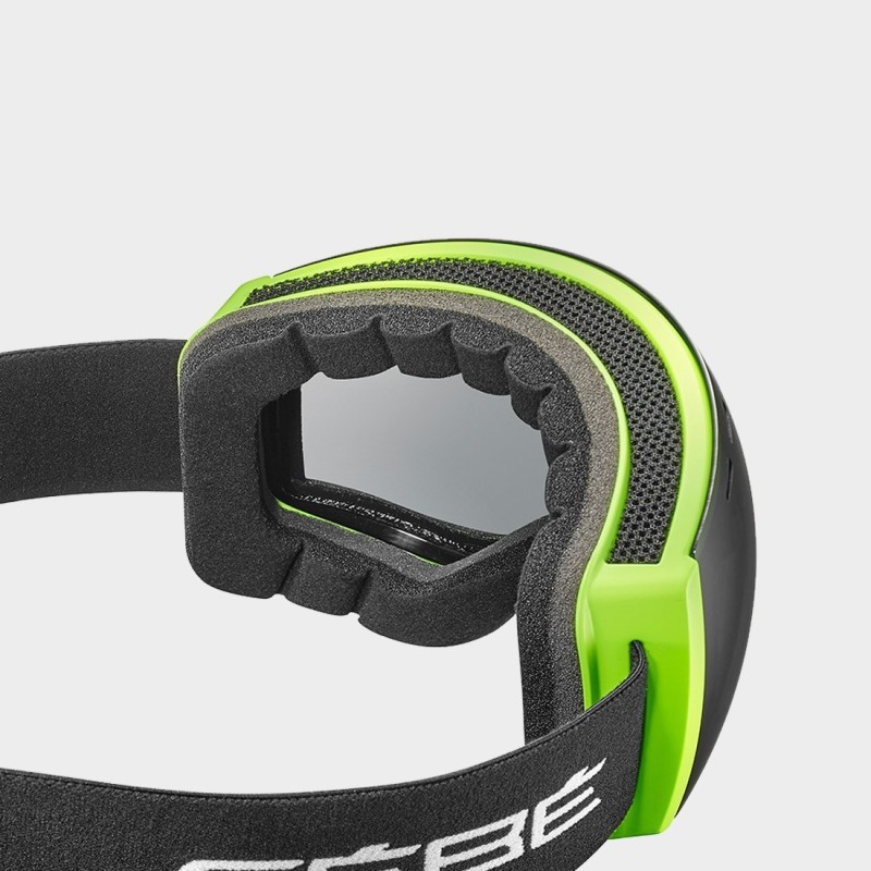 Máscara de esquis Cébé CLOUD M/L Acid Lime Matte Grey Ultra Black CG33006 Cat.3
