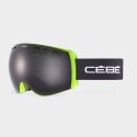 Máscara de esquis Cébé CLOUD M/L Acid Lime Matte Grey Ultra Black CG33006 Cat.3