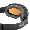 Máscara de esquis Cébé RIDGE OTG L Black Matte-Orange Flash Mirror CBG378 Cat.2