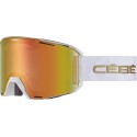 Máscara de esquis Cébé Slider M/L White Gold Shiny - Pc Vario Perfo Amber Flash Red Cat.1 to 3 CG18504