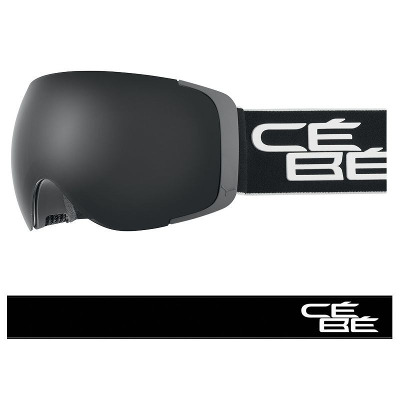 Máscara de esquis Cébé EXO OTG L Black White Matte - Grey Ultra Black Cat.3 CBG256