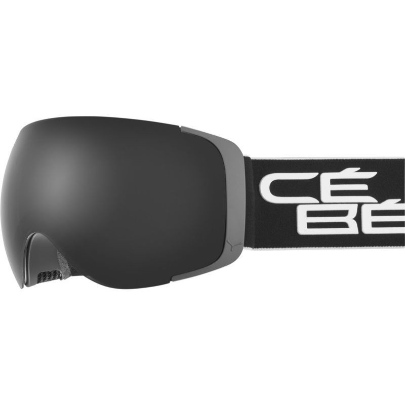 Máscara de esquis Cébé EXO OTG L Black White Matte - Grey Ultra Black Cat.3 CBG256