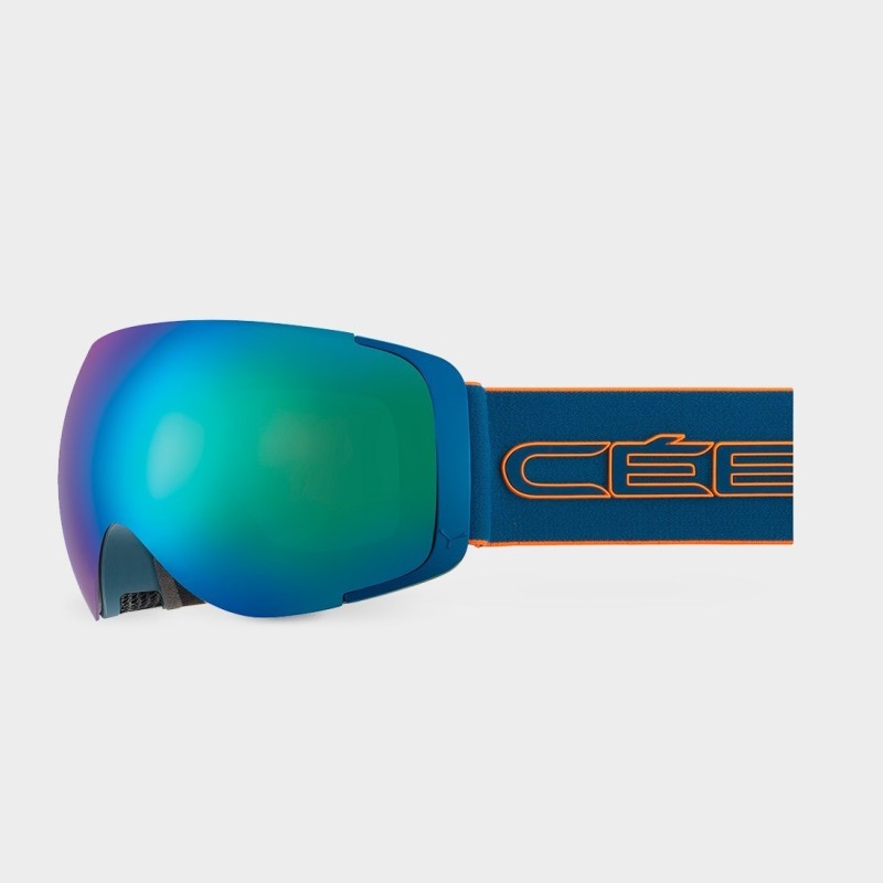 Máscara de esquis Cébé EXO OTG L Petrol Orange Matte - Brown Flash Blue Cat.3 Amber Flash Mirror Ca CBG257