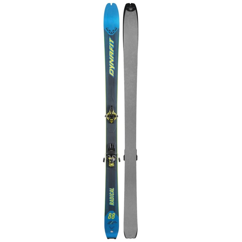 DYNAFIT RADICAL 88 SKI TOURING SET 48270 48280 + Radical Long Travel bindings + climbing skins