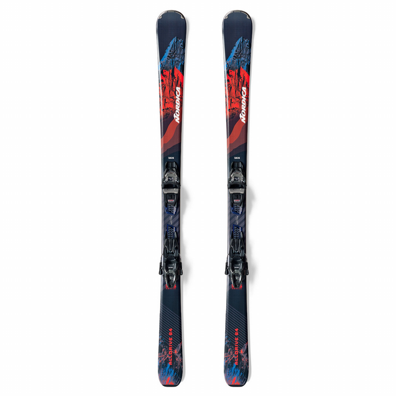 NORDICA ALL DRIVE 84 + TP2COMP10 FDT TAILLE 158cm PAIRE DE SKI
